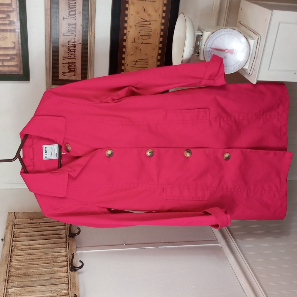 *SOLD* Old Navy Pink Trench Size Small